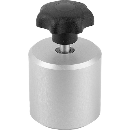 Kipp Clamp Stop Adjustable D1=M06 Aluminum, Anodized, Comp:Free-Cutting Steel, Comp:Blue-Passivated, D=40 K1214.064040